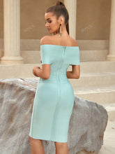 ADYCE Surplice Neck High Waist Zip Back Bodycon Midi Wedding Cocktail Party Bandage Dress